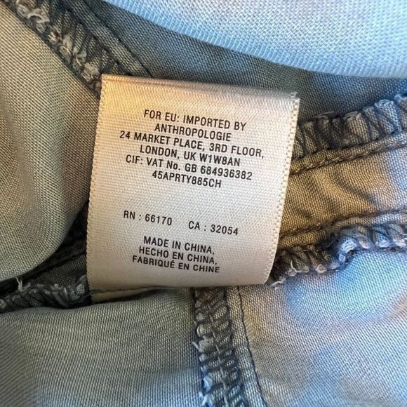 Anthropologie Holding Horses Novela Collared Button Front Chambray Dress - Picture 11 of 12